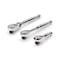 Tekton 3/8 Inch Drive Small Body Ratchet Set, 3-Piece (3, 6 in., 6 in. flex) SRH99002 - alternate 1